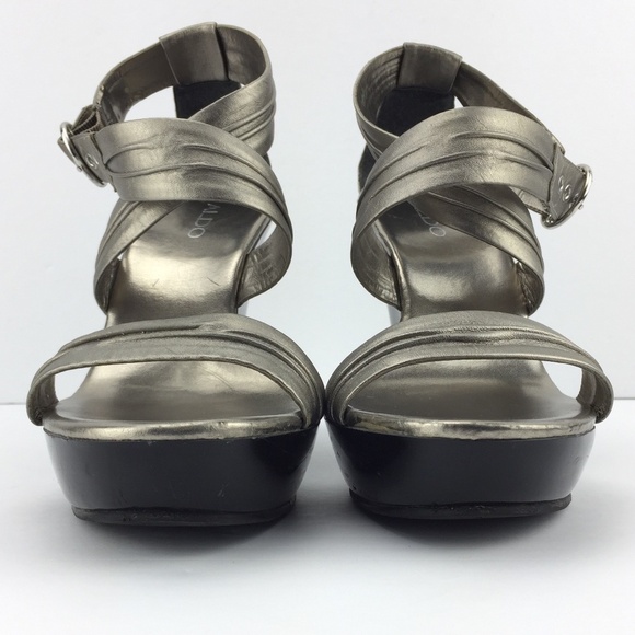 Aldo Platform Wedge Rose Gold Sz 8.5 - Picture 4 of 8